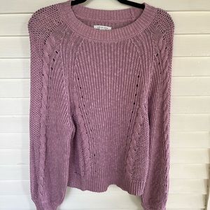 Mauve knitted sweater